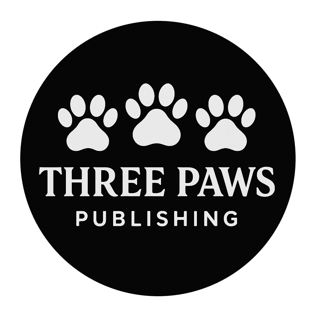 Three Paws round badge, black